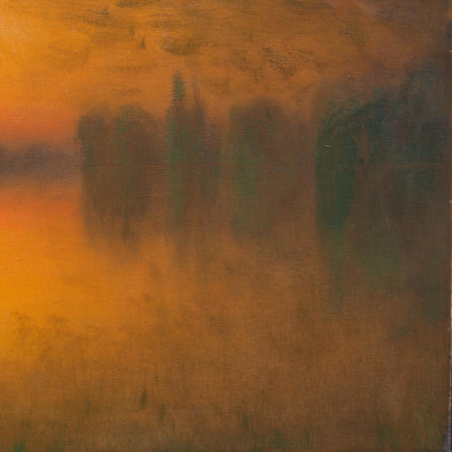 'The Sacramento River, Rio Vista, 1919' by James Everett Stuart, California, Bohemian Club, White House, San Francisco School of Design For Sale In Monterey, CA - Image 6 of 12