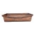 1950s Large Rectangular Brown Ikebana Basket For Sale
