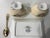 Mid 20th Century Foley Meadowsweet Creamer, Sugar and Tray Bone China Set With Demi Spoon - 4 Piece Sey For Sale - Image 5 of 13