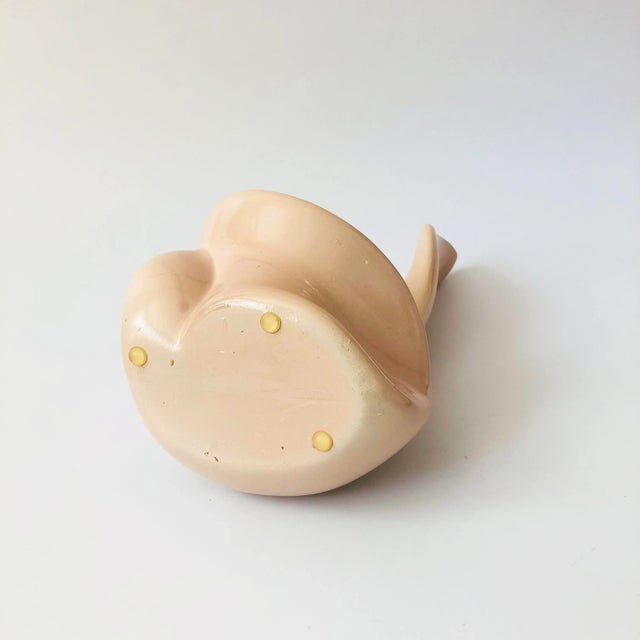 Pink Large Abstract Pink Ceramic Planter For Sale - Image 8 of 8