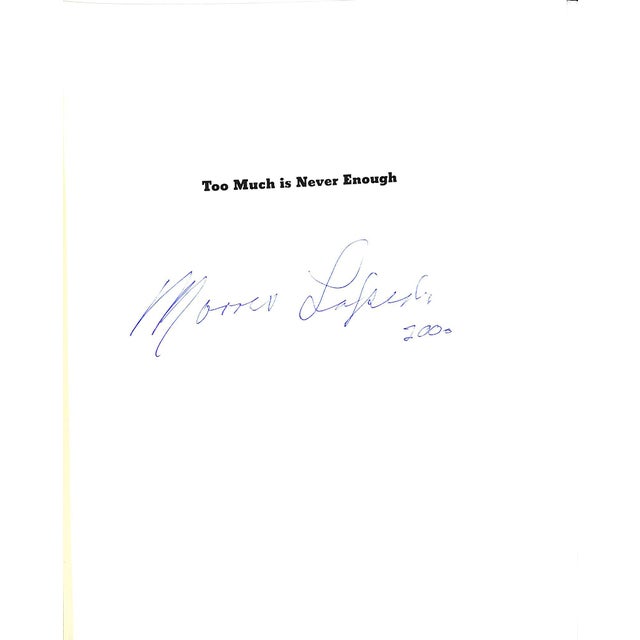 "Too Much Is Never Enough an Autobiography" 1996 Lapidus, Morris (Signed) For Sale - Image 4 of 12