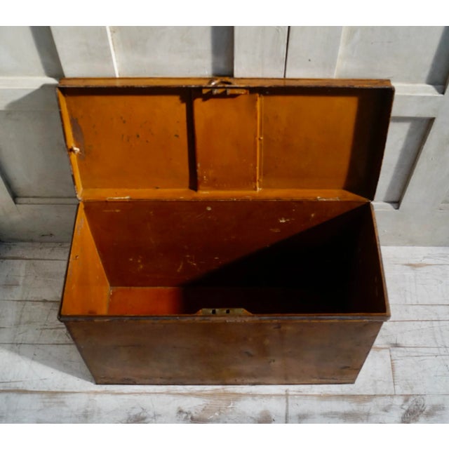 Metal Victorian Metal Deed Box, 1880s For Sale - Image 7 of 8