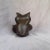 Mid-Century Rustic Owl With Twins Figurine For Sale - Image 4 of 10