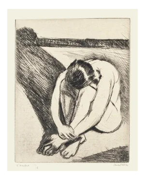 Pierre Guastalla, Shadow, Etching, 1940