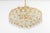 Large Gilt Brass and Crystal Glass Chandelier attributed to Palwa, Germany, 1960s For Sale - Image 3 of 17