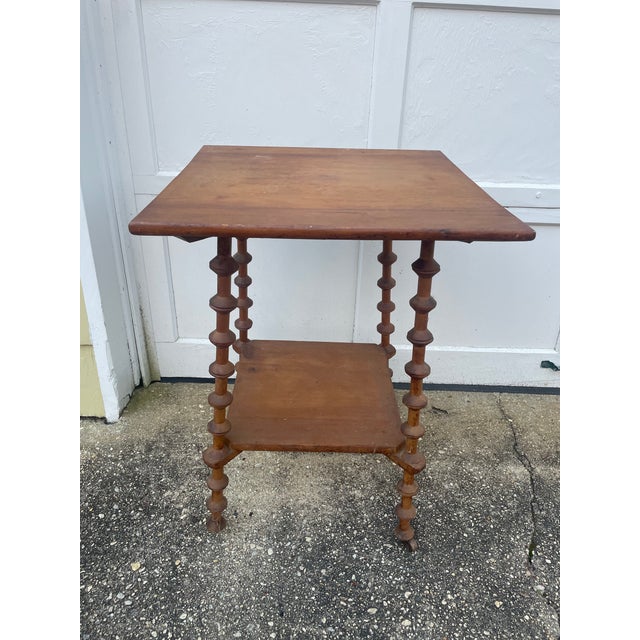 This table would be perfect in your summer cottage! Paint it or leave in its original condition. A wonderful sienna brown...