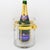 Guzzini Crystal and Gold Plate Barware Champagne Ice Bucket Cooler, circa 1970 For Sale - Image 14 of 15