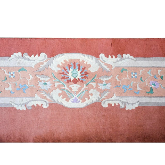 Textile 20th Century Red Chinese Art Deco Rug For Sale - Image 7 of 13