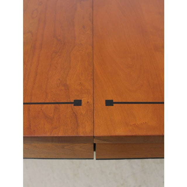 1990s Stickley Large Square 2 Part Dining Room Table For Sale - Image 5 of 13