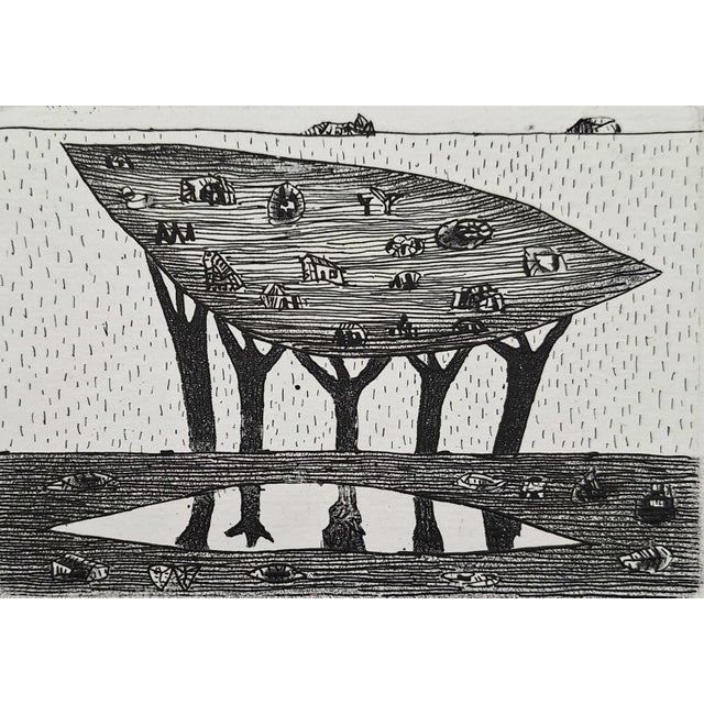 Jerzy Dmitruk, Childhood Sky (Trees of Revelation), 2011, Etching For Sale - Image 6 of 7