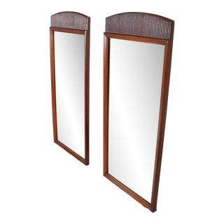 Pr. Mid Century Wall Mirrors 1st Edition by Lane Furniture Ca. 1960's For Sale