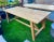 Farmhouse Vintage Simple Salvaged Teak Outdoor Dining Table For Sale - Image 3 of 5