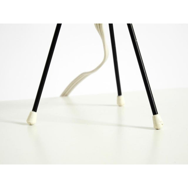 Mid-Century Modern Tripod Raffia Table Lamp, 1950s For Sale - Image 14 of 18