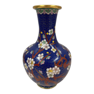 Mid-20th Century Hand-Crafted Antique Chinese Cloisonne Vase