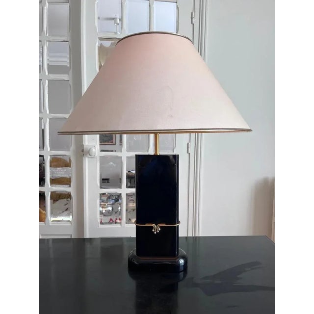 Mid-Century Modern Large Resin Lamp, 1980s For Sale - Image 3 of 11