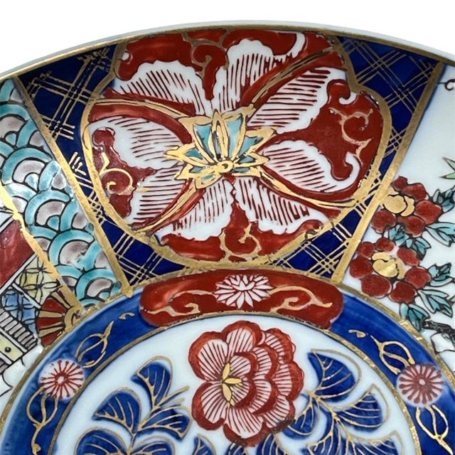 Imari Porcelain Antique Japanese Imari Porcelain Platter For Sale - Image 4 of 7