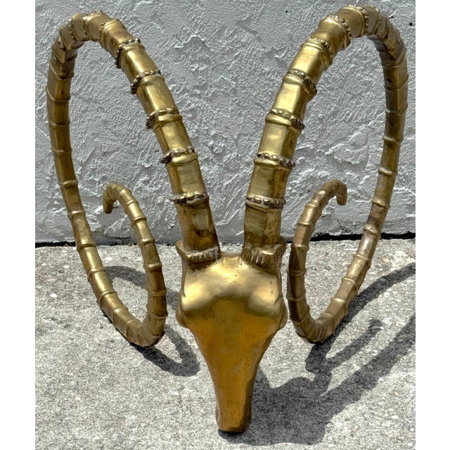 Pair French Modern Bronze Ibex Head Dining Table Bases, Attributed to Chervet For Sale - Image 10 of 18
