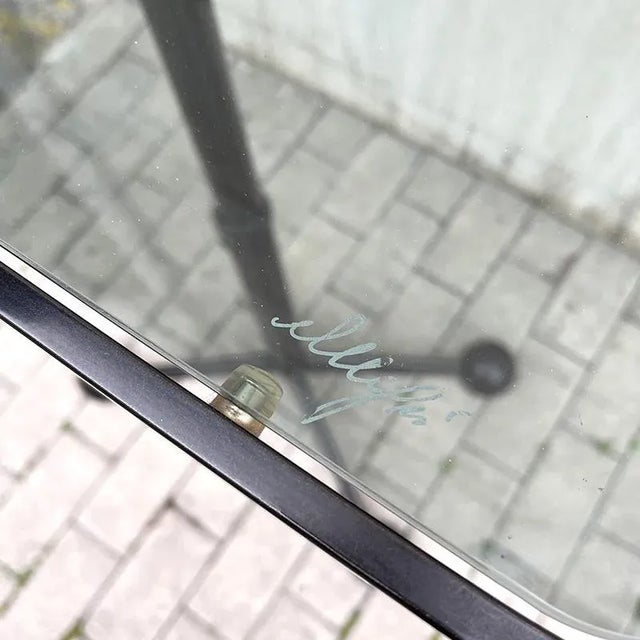 Metal Coffee Table with Wheels from Allegri Parma, Italy, 1970s For Sale - Image 7 of 12