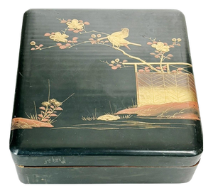 Early 20th Century Japanese Black Lacquer Box, Japan, 1920s