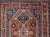 Persian Shiraz antique rug in blue and brunt orange with Medallion geometric design, Keivan Woven Arts / rug...