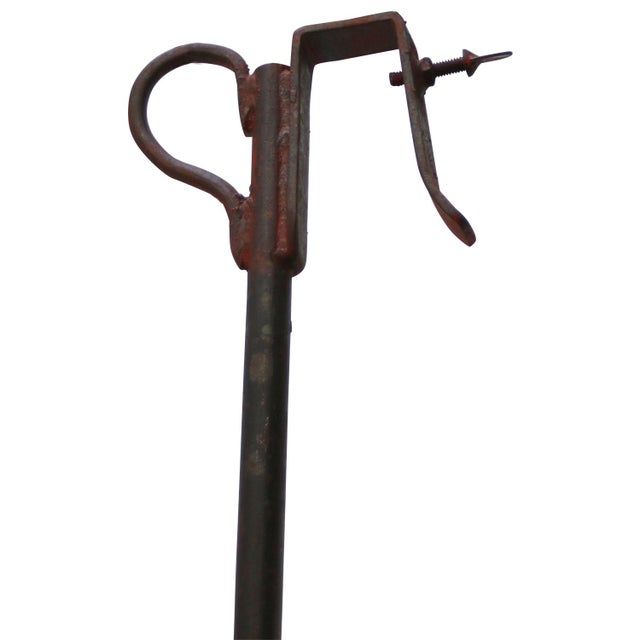 French Metal Frosted Glass Street Light For Sale - Image 6 of 7