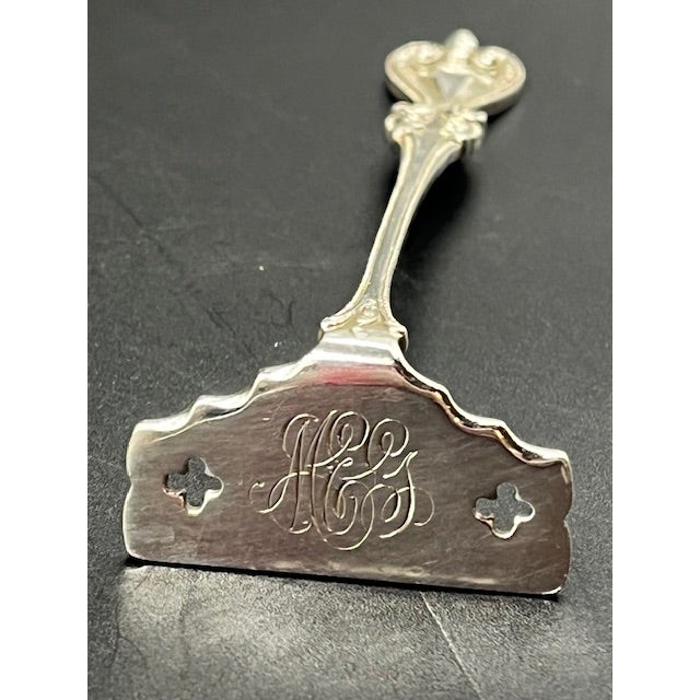 Metal Early 20th Century Sterling Silver Baby Food Pusher For Sale - Image 7 of 12