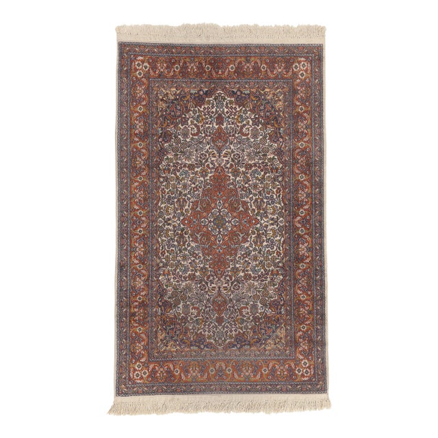 79790 Vintage Indian Kashmir Rug, 03'01 X 05'02 For Sale