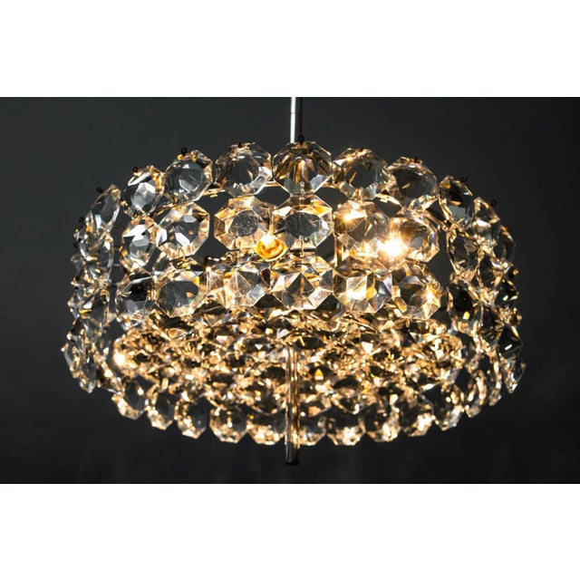 Chromed Chandelier from Bakalowits, Vienna, 1950s For Sale - Image 14 of 18
