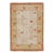 Room Size Modern Tabriz Indian Wool Rug in Gray & Orange by Apadana For Sale