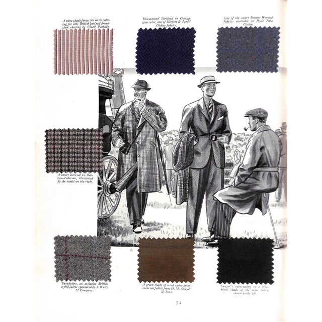 "Apparel Arts Esquire Vol VII 1937 Advance Spring Coronation Number Edward Viii" For Sale - Image 11 of 12