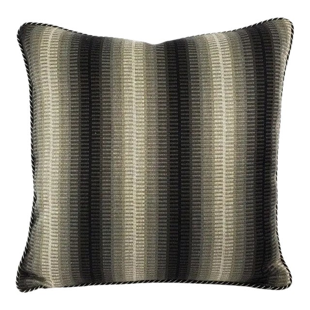 Castel Maison Tai in the Color Antracite With Cording Pillow Cover For Sale