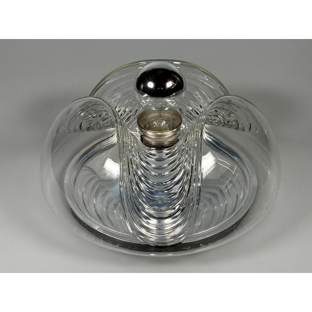 Wave Wall Lamp by Koch & Lowy for Peill & Putzler, 1970s For Sale - Image 4 of 18