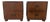 Vintage Baker Furniture Campaign Style Nightstands – A Pair For Sale