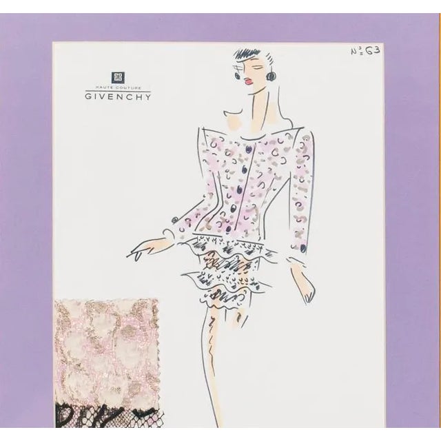 Fabulous Givenchy Haute couture fashion plate for New York society client, Nan Kempner (1930-2005)