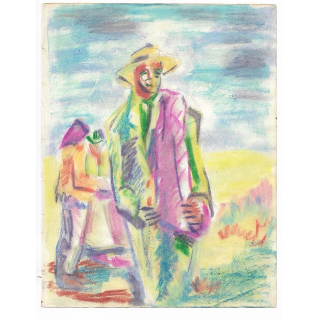 Mid-Century Modern Marianna Van Rossen Hoogendyk Midcentury Mixed Media For Sale - Image 3 of 4