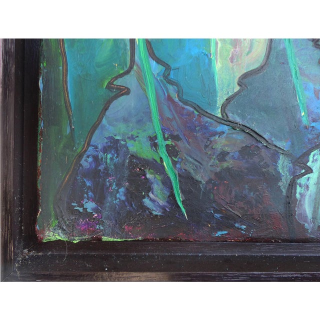 Modern Contemporary Abstract Oil Painting by Cuban-American Artist Juan A. Navarrete For Sale - Image 3 of 10