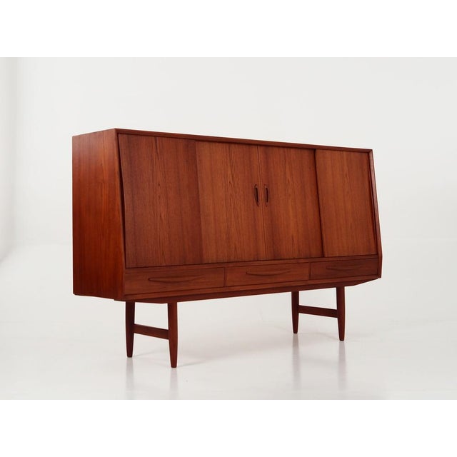 Danish Teak Highboard, 1970s For Sale - Image 4 of 18
