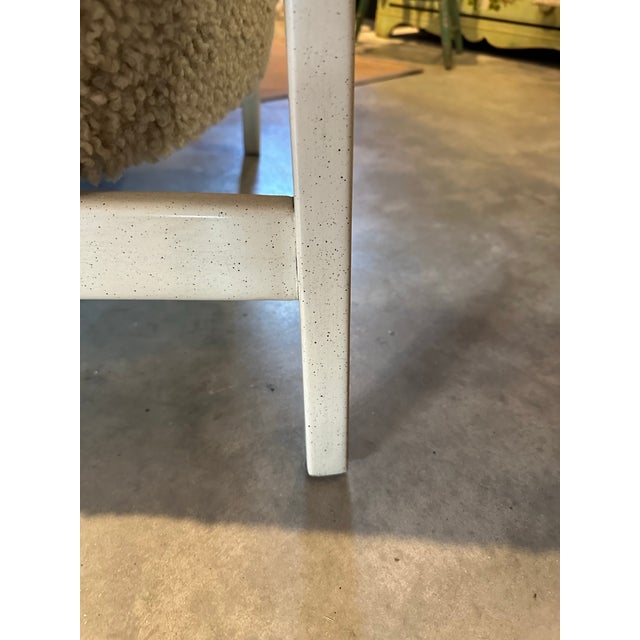 Hancock & Moore Mid Century Modern Style Shearling Chair For Sale In Boston - Image 6 of 6