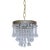 1950s Italian Brass Upside Down Layered Cake Chandelier For Sale