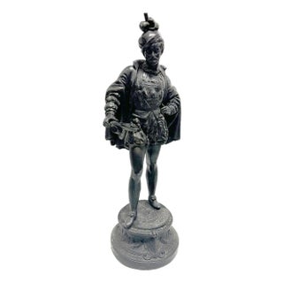 Spelter Cavalier Statue For Sale
