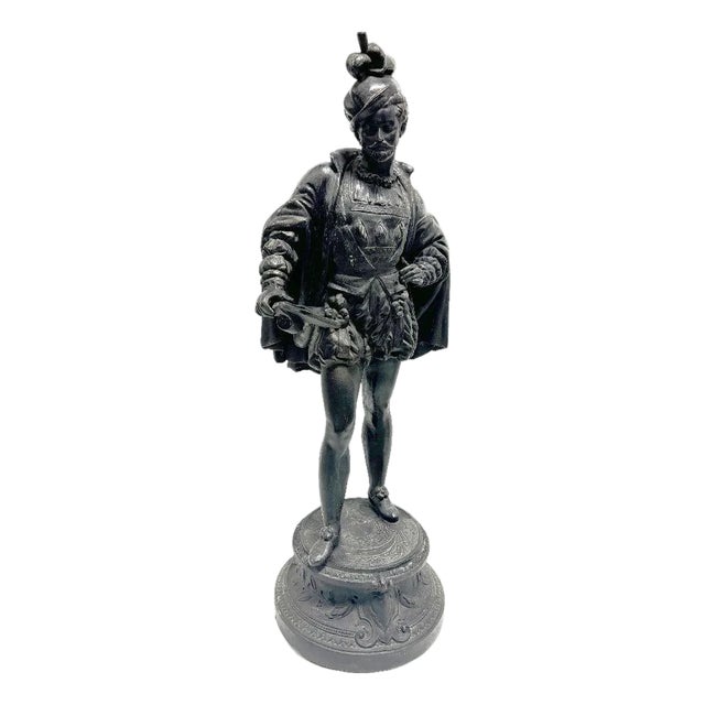 Spelter Cavalier Statue For Sale