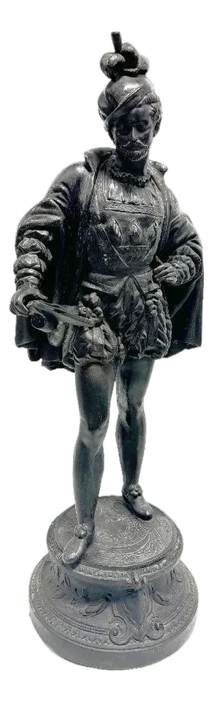 Spelter Cavalier Statue