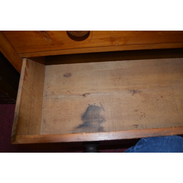 1900 - 1909 Antique Honey Pine Chest of 4 Drawers / Dresser English Farmhouse Country For Sale - Image 5 of 18
