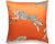 Traditional The House of Scalamandré Leaping Cheetah Pillow, Clementine For Sale - Image 3 of 3