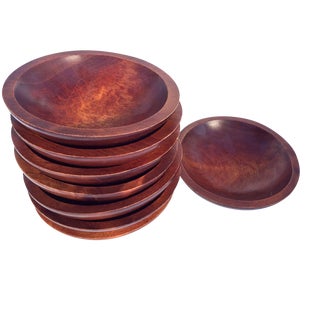 Wooden Bowls - Set of 8 For Sale