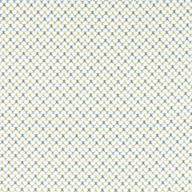 Harlequin Mini Wood Frog Fabric in Celestial/ Clay/Sketched - a Sample For Sale
