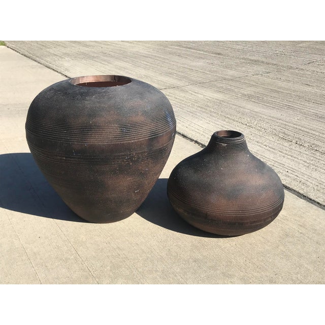 Flute of Chicago Corrugated Cardboard Vases a Pair Chairish