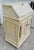 Italian Slant Front Secretary Desk 1970s Venetian Style Distressed White For Sale - Image 3 of 12