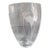 Vintage Mikasa Etched Crystal Ellipse Calla Lily Oval Vase For Sale