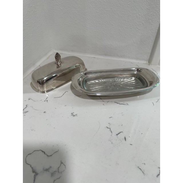 Vintage F B Rogers Silver Plate Butter Dish With Glass Insert From England We have a butter dish with a glass insert and...